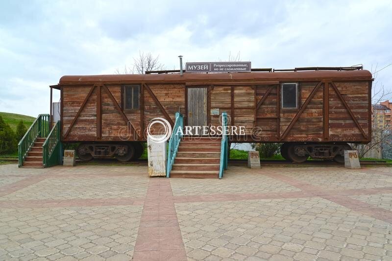 The car-museum of the Stalinist deportation of Kalmyks