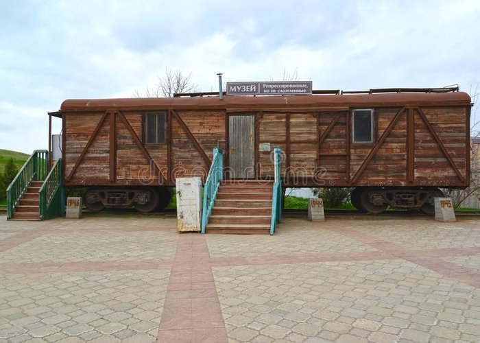 The car-museum of the Stalinist deportation of Kalmyks